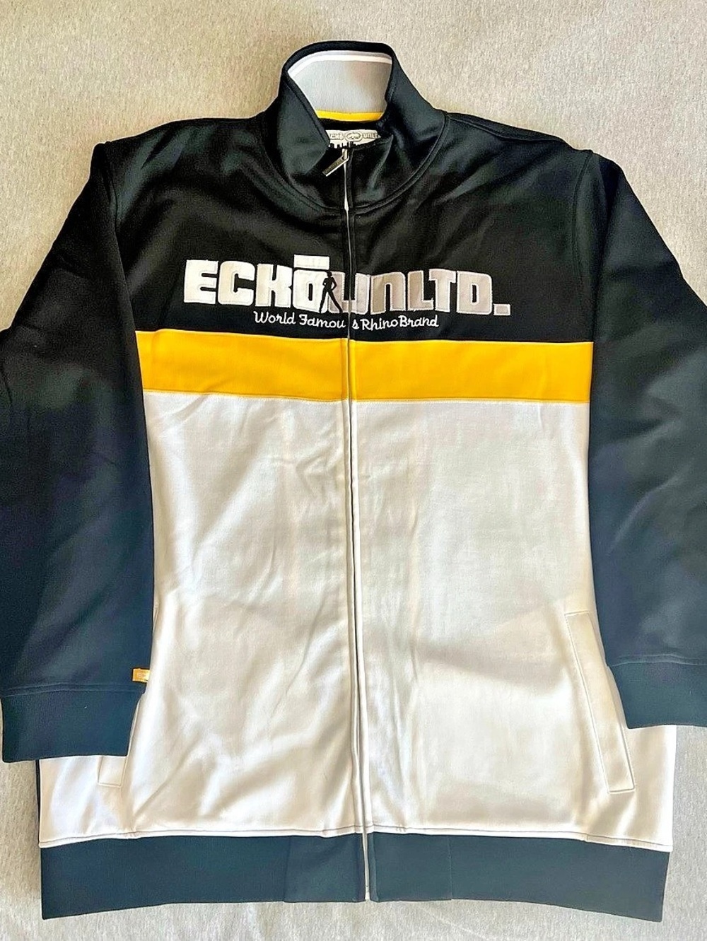 Vintage Ecko Unlimited World Famous Color Block Track Jacket XXL